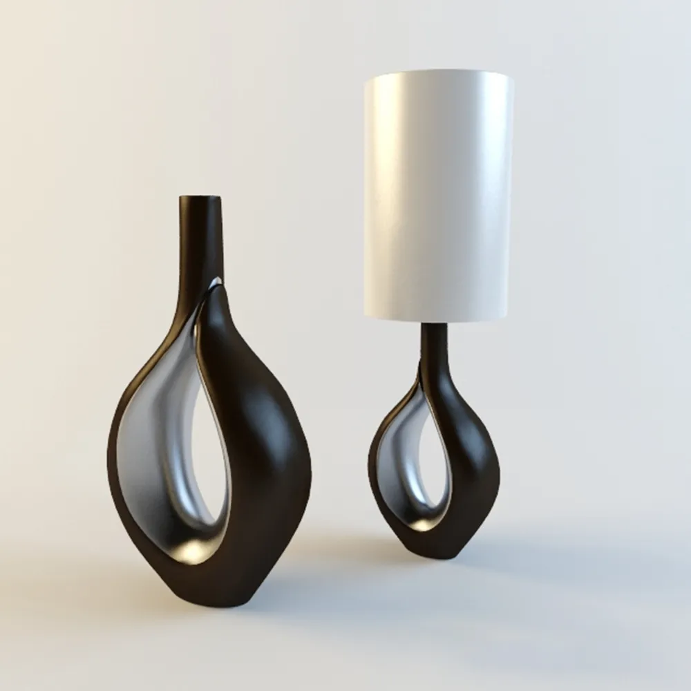 lighting - Vase and lamp 3D Model