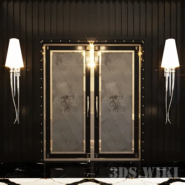 lighting - Visionnaire door with wall lamp IPE CAVALLI 3D Model