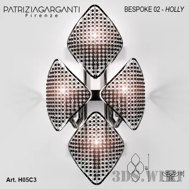 lighting - Wall lamp BRSPOKE 02 Holly from Patrizia Garganti 3D Model