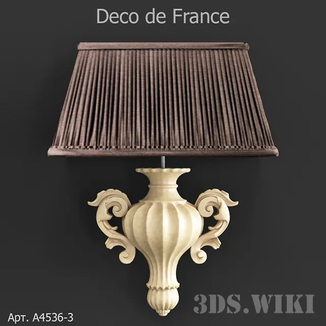 lighting - Wall lamp Deco de France A4536-3 3D Model