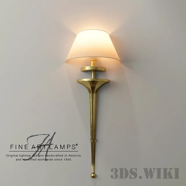 lighting - Wall lamp Fine Art Lamps Grosvenor Square 3D Model