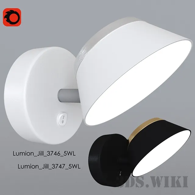 lighting - Wall lamp Lumion Jill 3746 5WL / 3747 5WL 3D Model