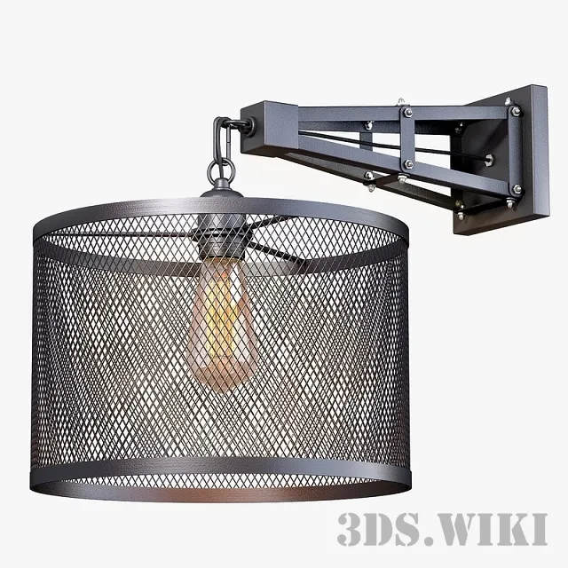 lighting - Wall lamp Radial Cage 3D Model