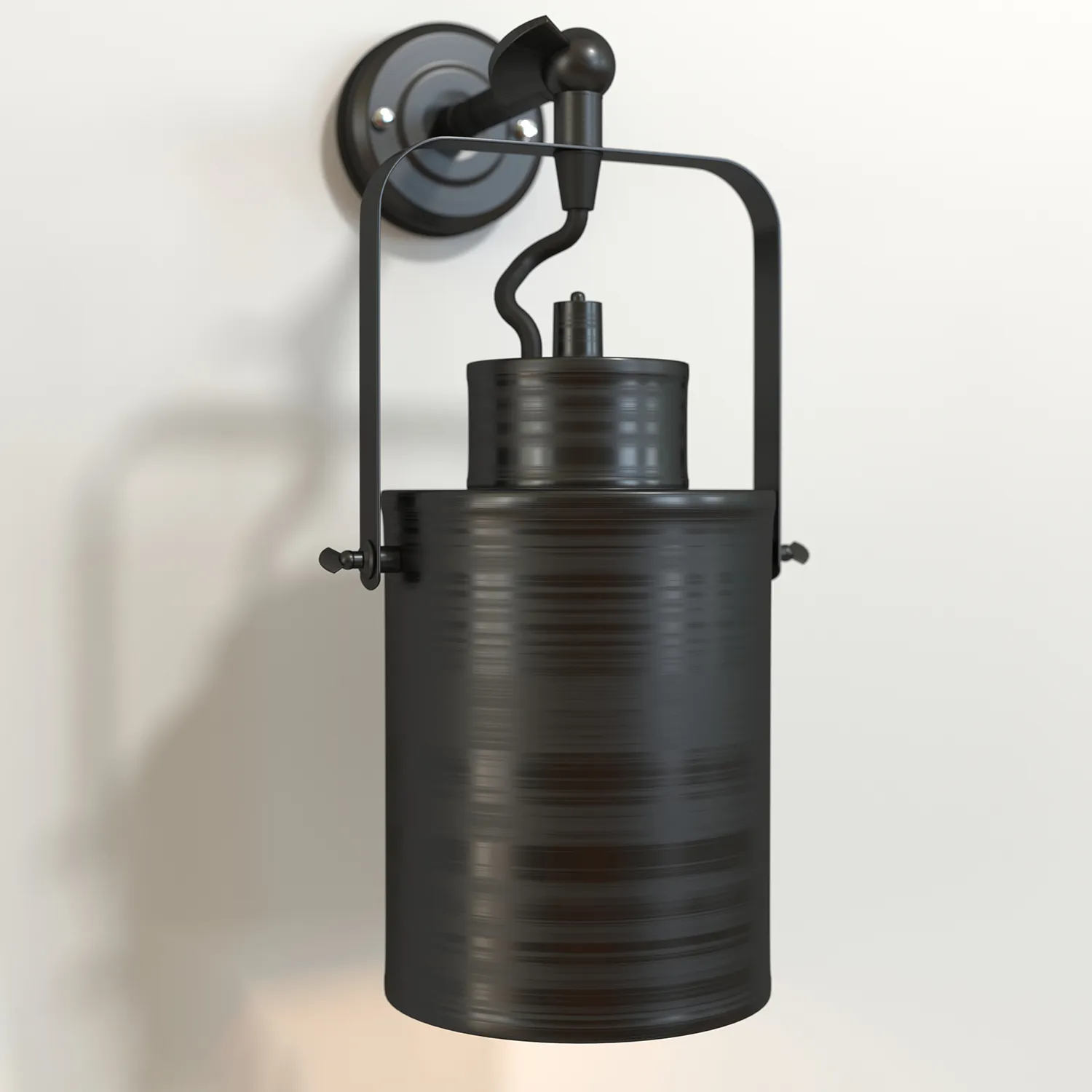 lighting - Wall light 707W127-1 BK Black 3D Model