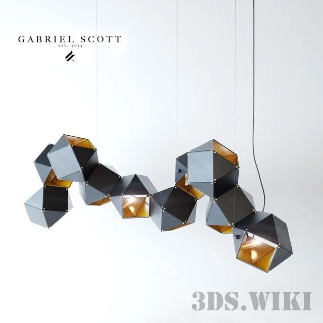 lighting - Welles Long chandelier 3D Model