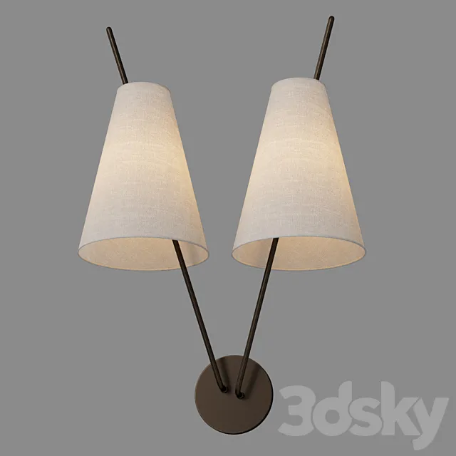 Lightology MILAN WALL LIGHT By Hudson Valley Lighting 3D Model