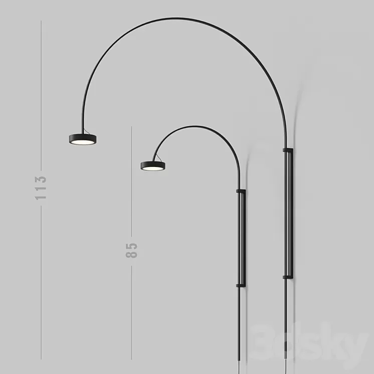 Lightology PLUCK SWING ARM PLUG-IN By Robert Sonneman 3D Model