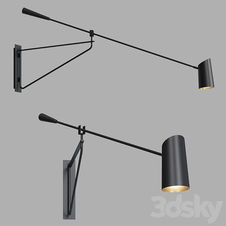 Lightology STYLUS SWING ARM WALL SCONCE By Modern Forms 3D Model