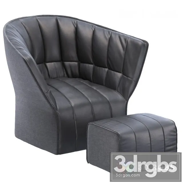 Ligne Roset Armchair 3D Model Free