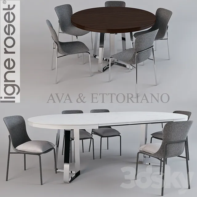 Ligne roset: AVA and Ettoriano 3D Model