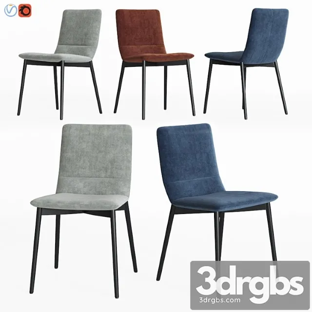 Ligne roset bend dining chair 2 3D Model Free