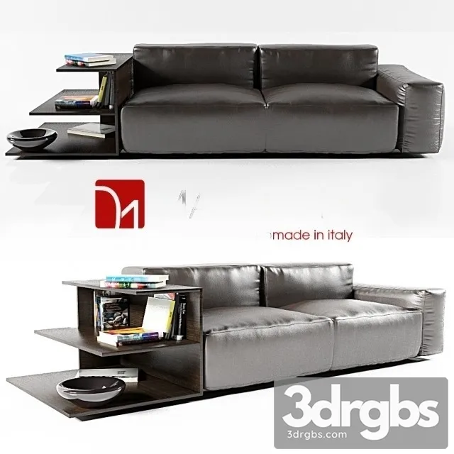 Ligne Roset Bend Sofa 3D Model Download