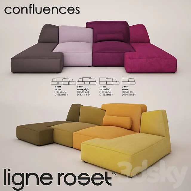 ligne roset confluences 3D Model