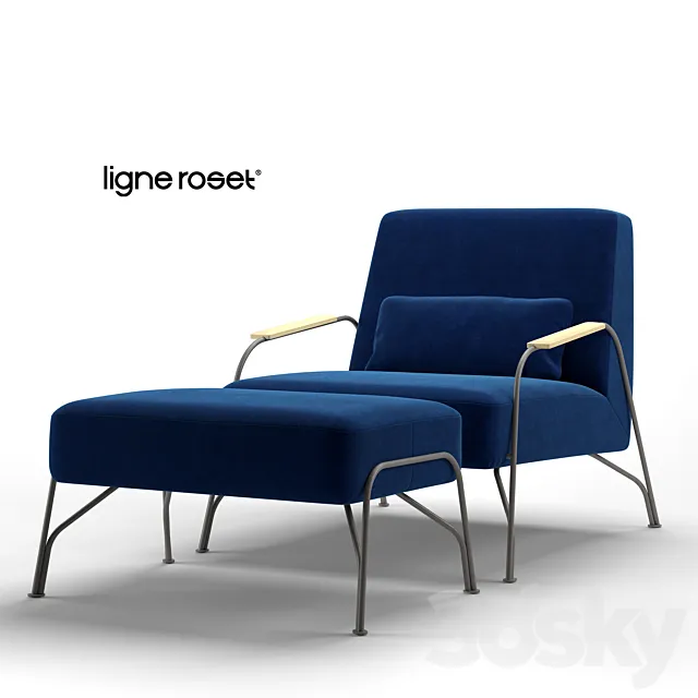 Ligne Roset Humphrey Armchair 3D Model