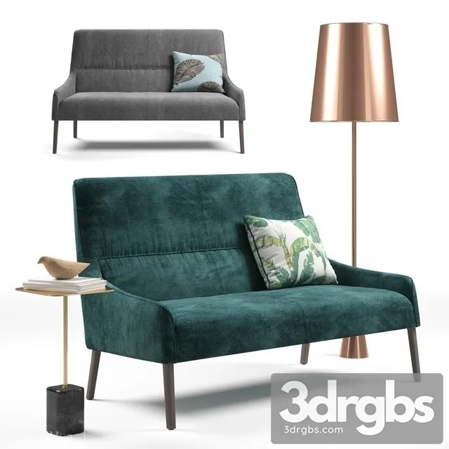 Ligne Roset Long Island Sofa 3D Model Free