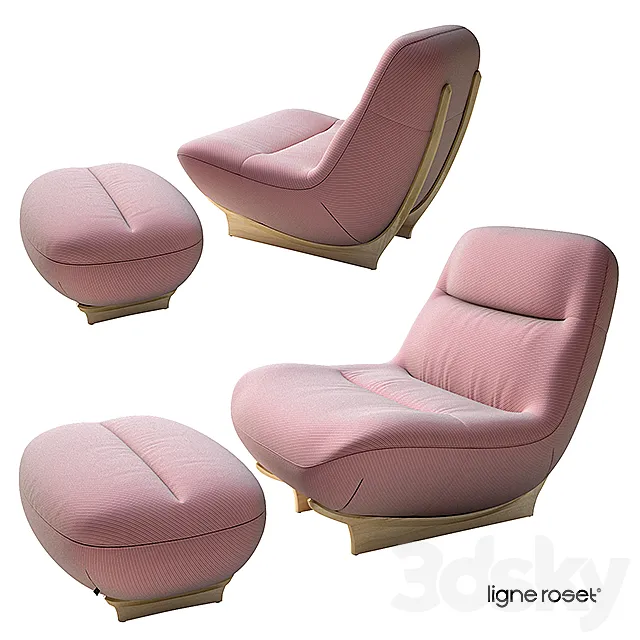 ligne roset MANAROLA armchair 3D Model