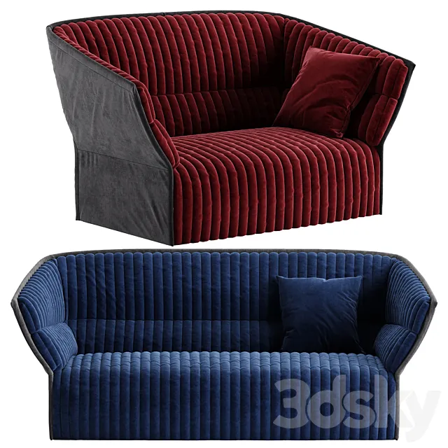 Ligne Roset Moel 2 sofa 3DModel