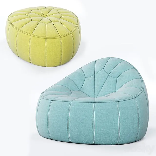 Ligne Roset Ottoman and Footstool Free Download