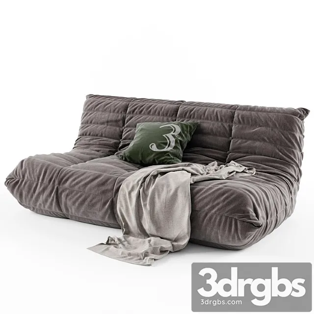 Ligne Roset Togo Sofa 1 3D Model Free