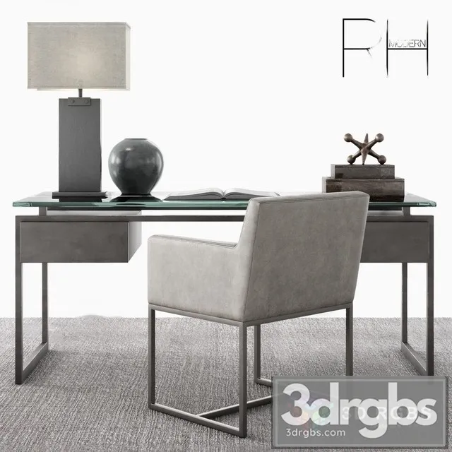 Likon RH Latour Desk Set 3D Model Free