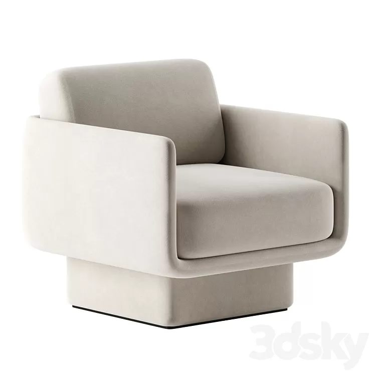 LILAS chair by Gallotti & Radice 3D Model