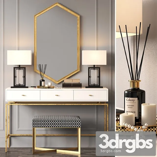 Lili console by rooma design 2 3D Model Free