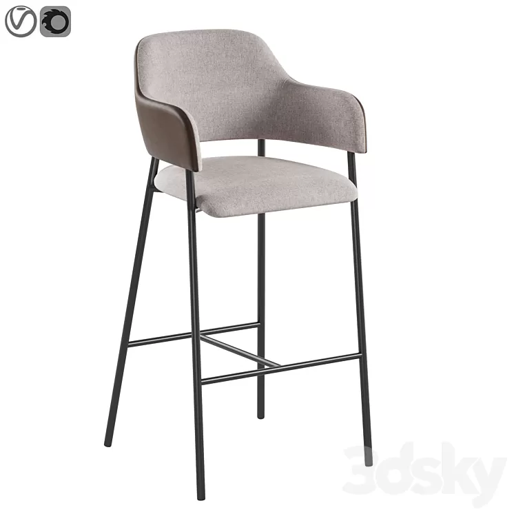 Liliann barstool 3D Model
