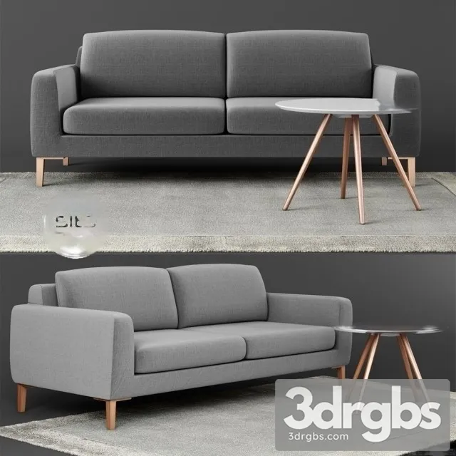 Lille 2 Seater 3D Model Free