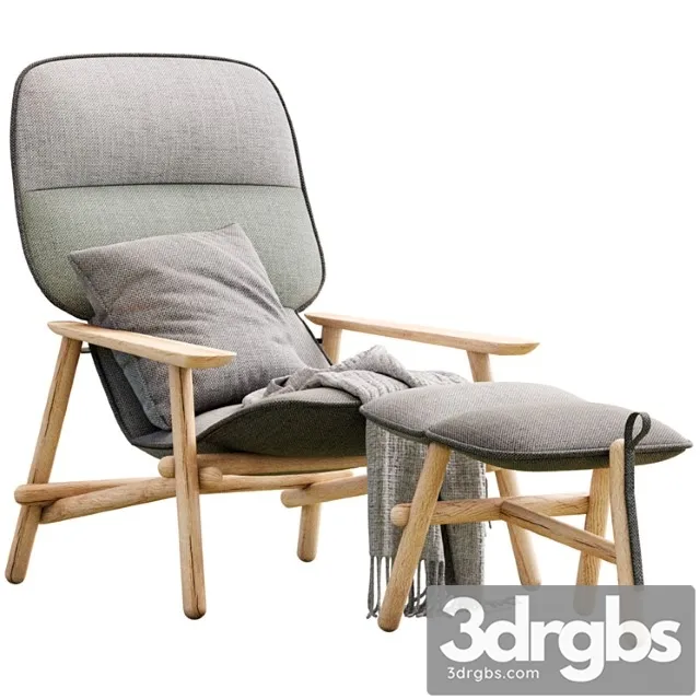 Lilo Armchair By Moroso 3D Model Free