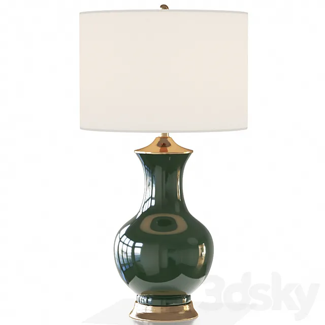 LILOU TABLE LAMP GREEN 3DModel