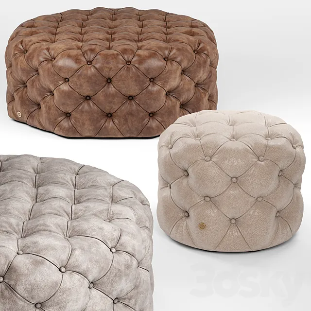 Limbo poufs 3D Model