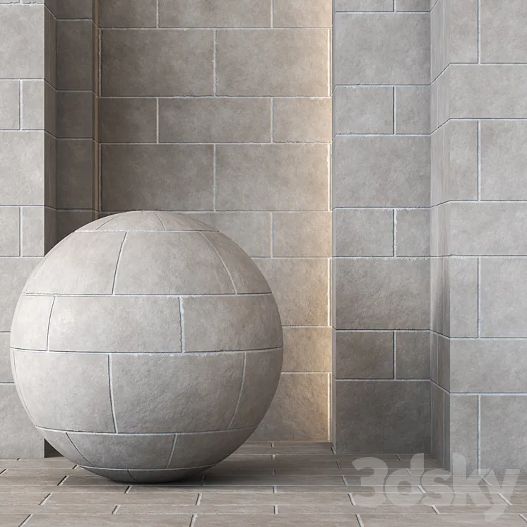 LimeStone Collection 4K Texture - Seamless - 4 Pattern 3D Model Free