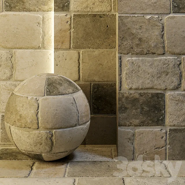 Limestone floor 3DModel