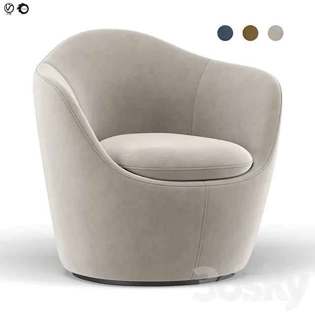 Lina swivel chair 3DModel