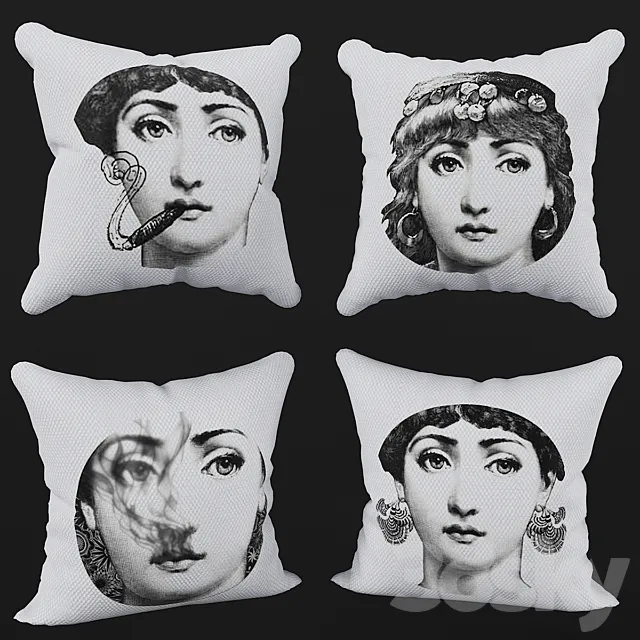 Lina_Cavalieri_Pillow_03 3D Model