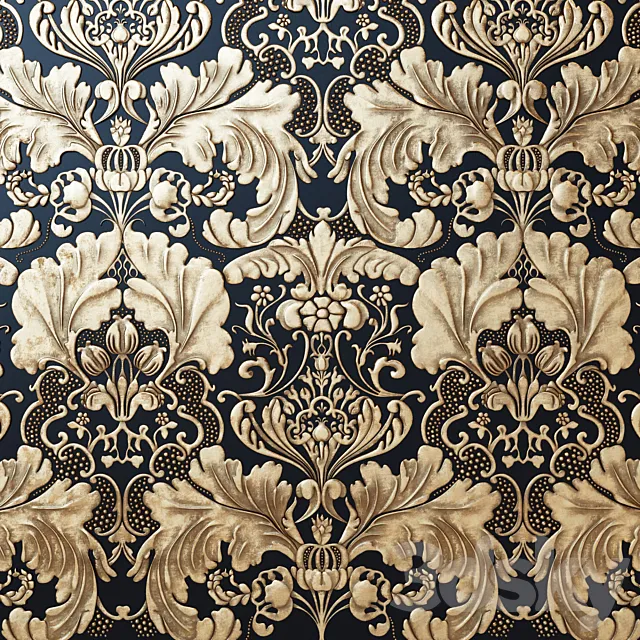 Lincrusta - Italian Renaissance wallpaper 3D Model