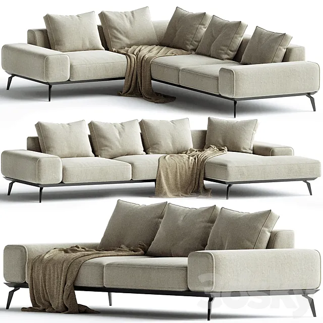 LINDA Sofa Catalog Blanche 3D Model