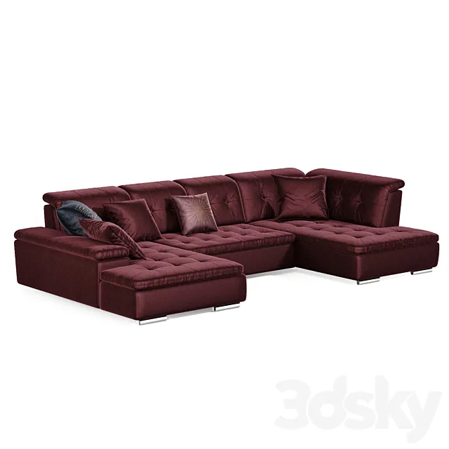 Lindsey modular sofa 3D Model