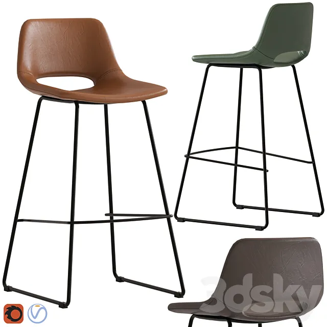 Linea Furniture Eada Barstool 3DModel