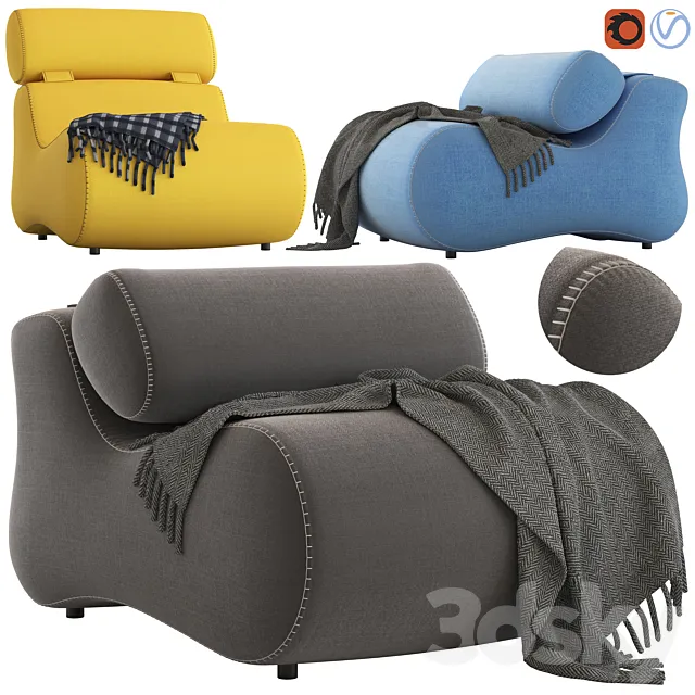 Linea Furniture Romania Chair 3D Model