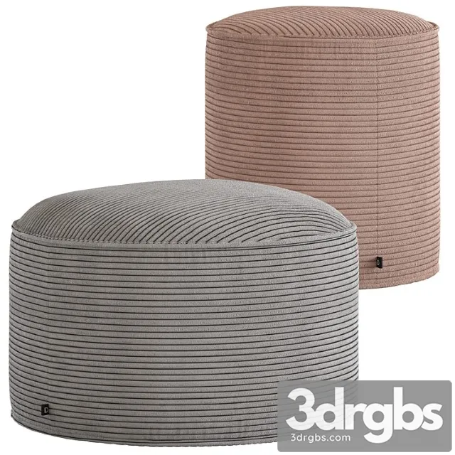 Linea furniture segolene corduroy pouffe