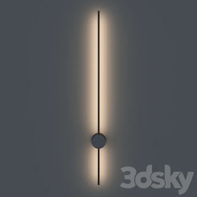 Linear sconce with reflected light Novosvet KEMMA WALL 3D Model