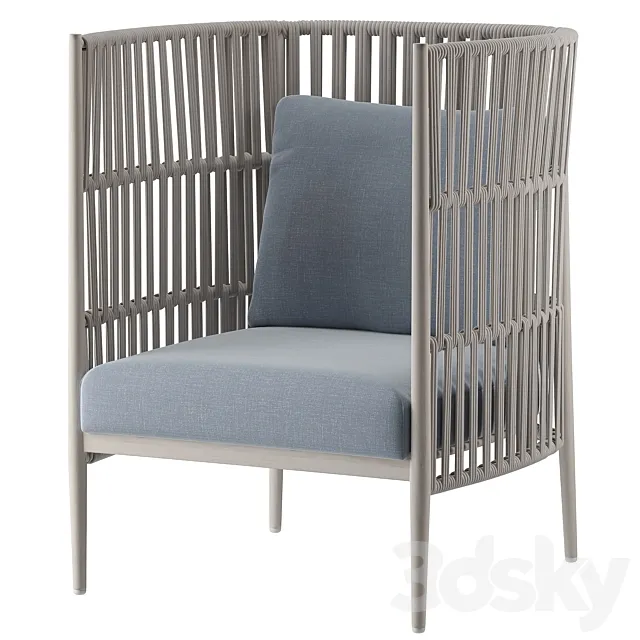 Lineas Highback Chair 3D Model