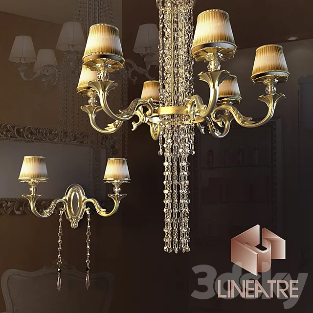 Lineatre _ Gold Componibile 3DModel
