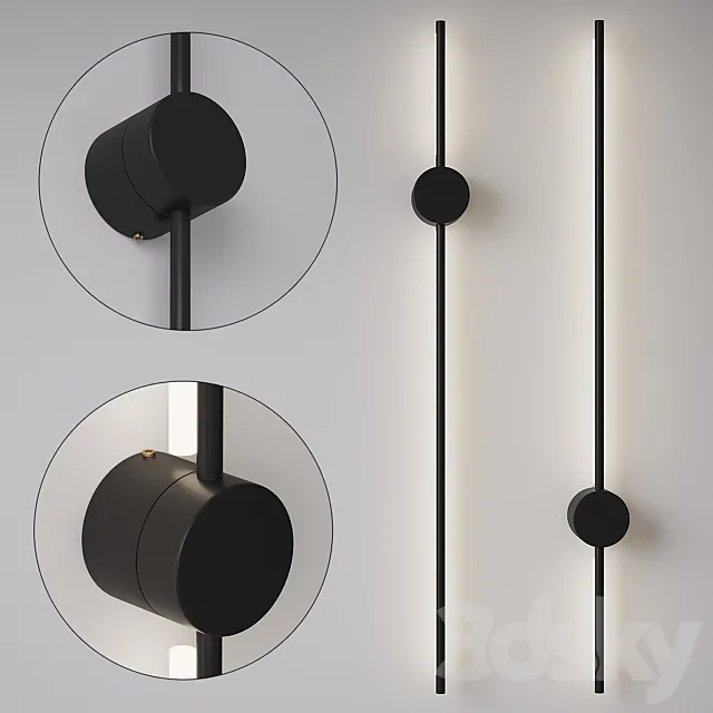 Lines Black 3D Model