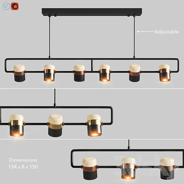 Ling PL6 Pendant Seeddesign 3D Model