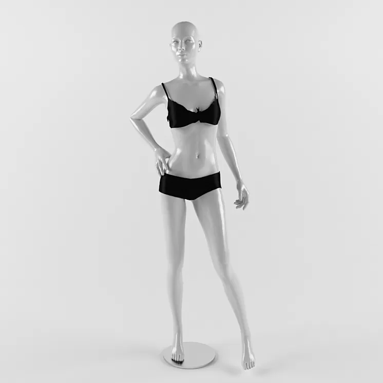 Lingerie Fashion Model 3D Model