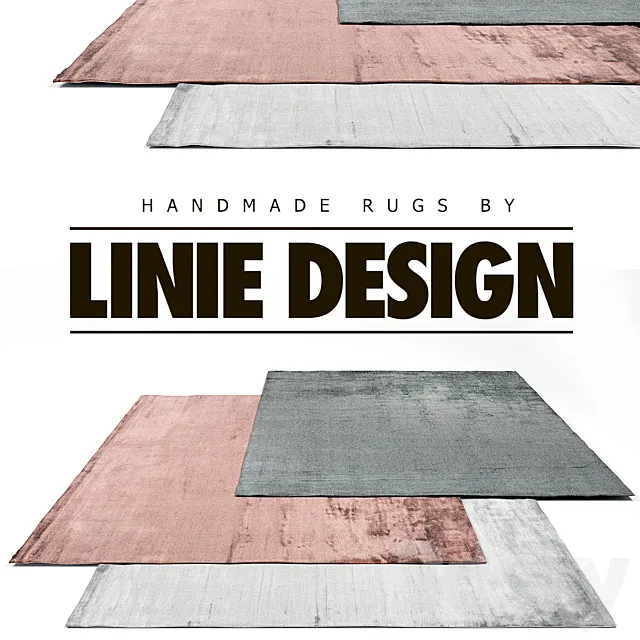 Linie Design Rug Set 4 3D Model