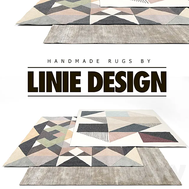 Linie Design Rug Set 6 3DModel
