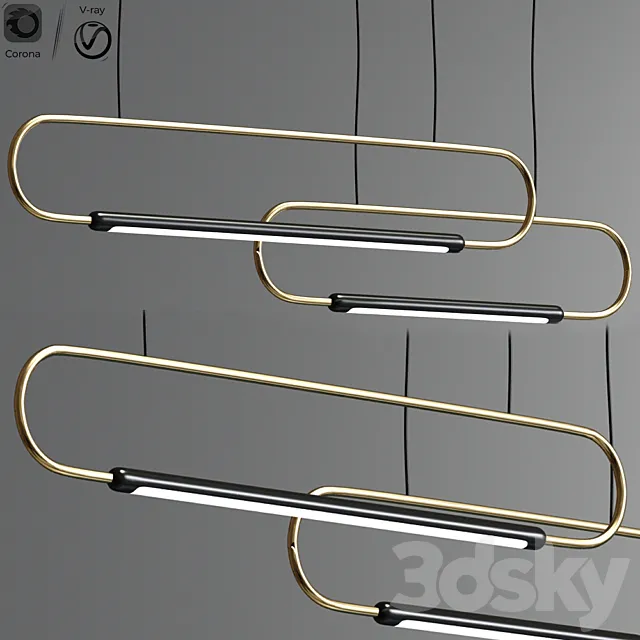 Link LED Pendant Light 3DModel